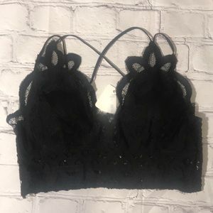 New Black Lace Bralette with pads